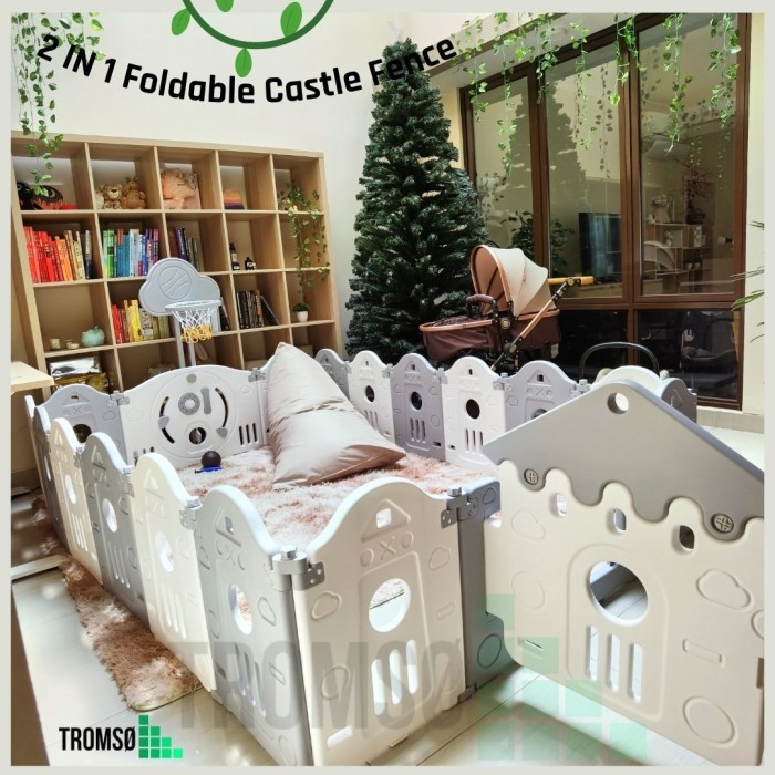 Tromso Pagar Lipat Bayi / Pagar Keamanan Anak / Baby Fence CASTLE