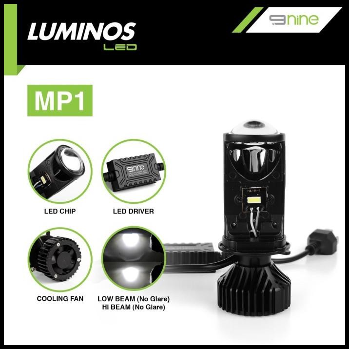LUMINOS LED LAMPU DEPAN H4 LED MINI PROJECTOR UNIVERSAL SUPER TERANG