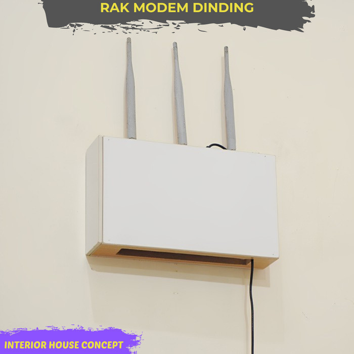 TERBARU Rak Modem Dinding Gantung Tempat Router Wifi Tempel Rak Modem Gantung Dinding