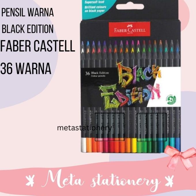 

COLOUR PENCIL / PENSIL WARNA 36 WARNA FABER CASTELL BLACK EDITION