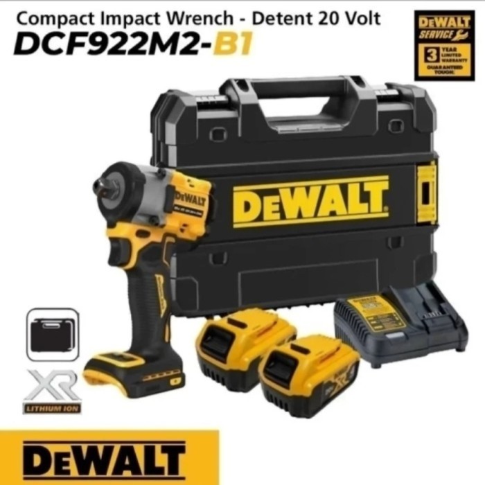 TERLARIS DeWALT DCF922M2 DCF922 FULLSET GARANSI RESMI