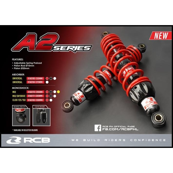 SHOCKBREAKER SHOCK RCB A2 335MM SUPRA REVO BLADE RXKING DLL