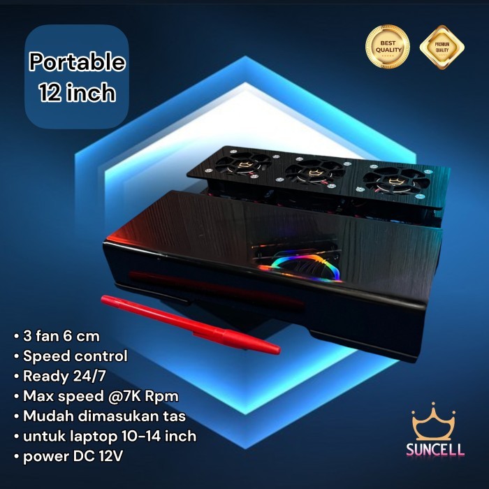 Cooling pad suncell Portable Mini Silent Turbo 12 inch