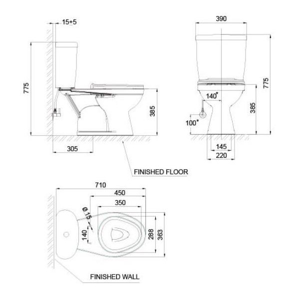 Terjangkau American Standard My Winston Single Flush Ccst (Jabodetabek)