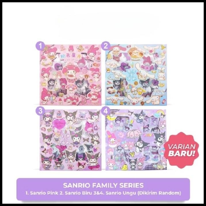 

Stiker Sanrio 100 Lembar / Stiker Kuromi Melody Cinnamoroll Isi 100 Lembar