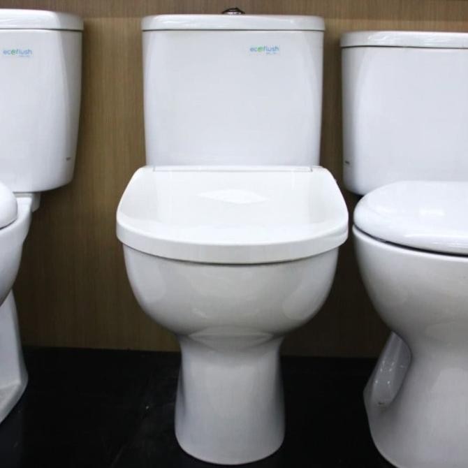 Miliki Toto - Closet + Kloset + Toilet Duduk Eco Washer Cw 637 J Cw637J Dual Flush