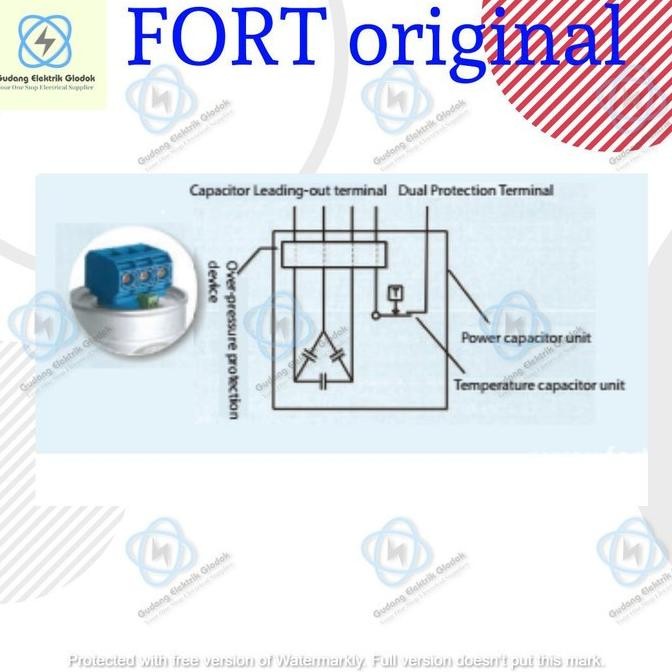Power Capacitor 10Kvar 415V - Kapasitor Bank - Fort Tmpdsy-415-10-3