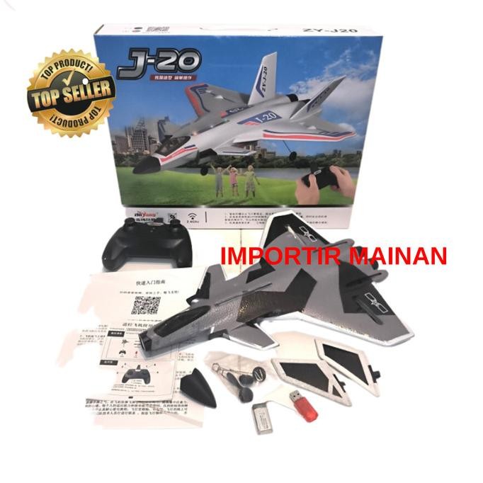 

TERSEDIA PESAWAT RC FIGHTER AIRCRAFT ZHIYANG ZY-J20 J20 LONG DISTANCE EPP FOAM
