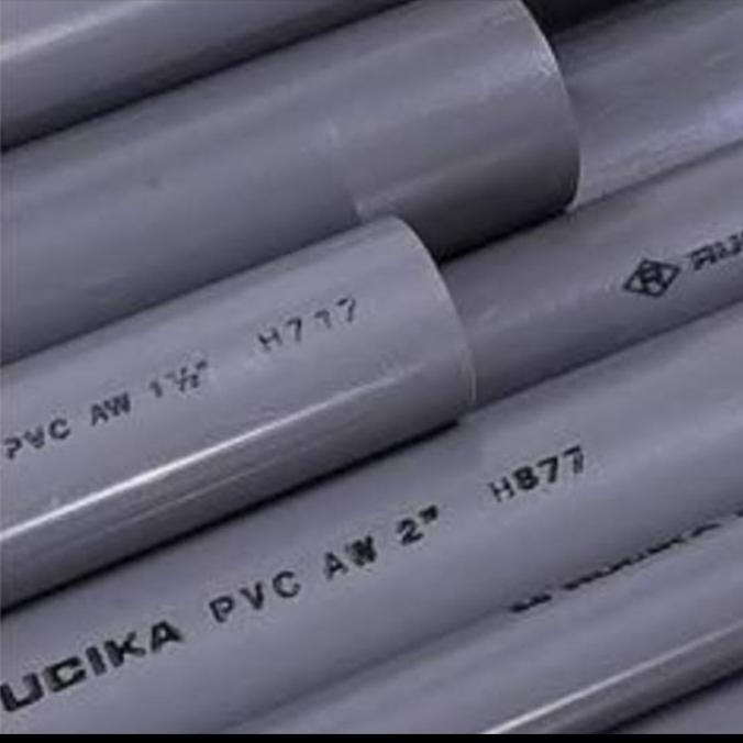 Promo Pipa pvc 3/4"inch Rucika Jis aw abu" 4 mtr-pipa pralon COD