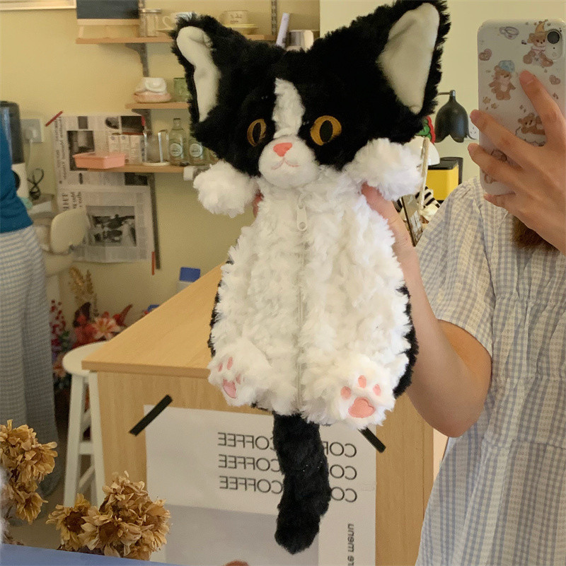 

Cat Plush Pencil Bag Cute Cat Doll ins Plush Toy Doll Birthday Gift