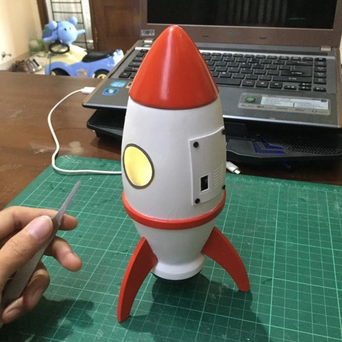 Sale Mainan Anak Rocket Roket Luar Angkasa Nussa-Rara (Handmade)
