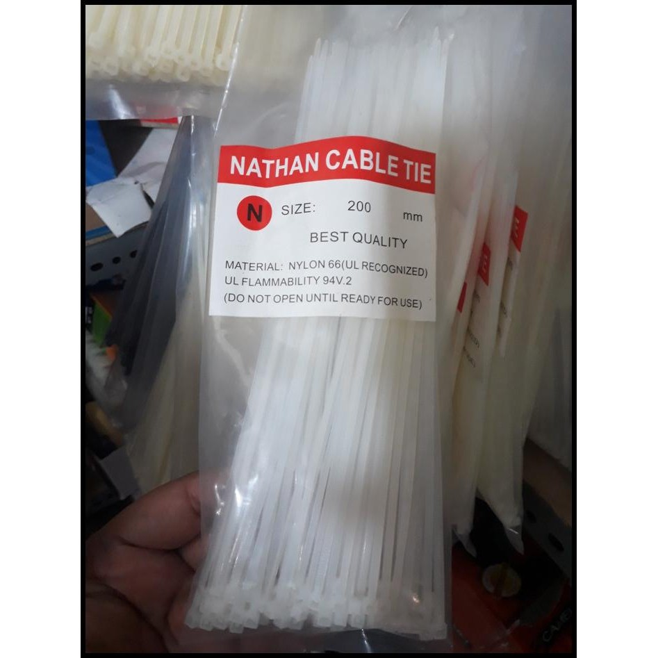 

Kabeltis Fiber Pagar/ Tali Tis/Tali Ikat Plastik 200Mm