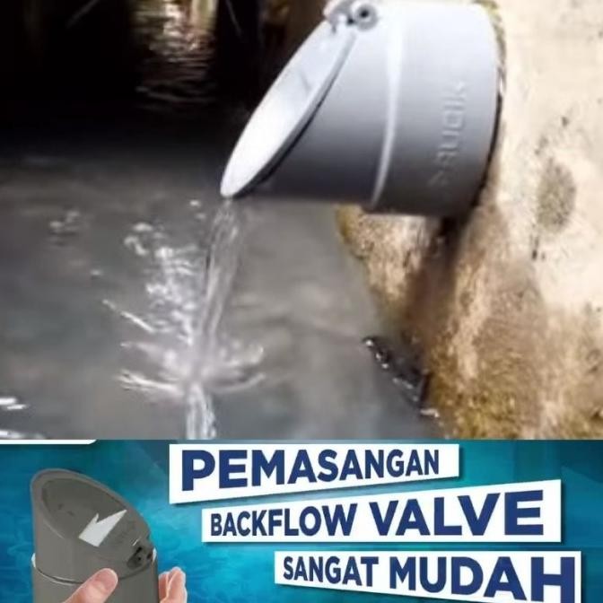 Promo Tutup Pipa 3 inch Anti Tikus Banjir Dop Paralon Saluran Pembuangan Air COD