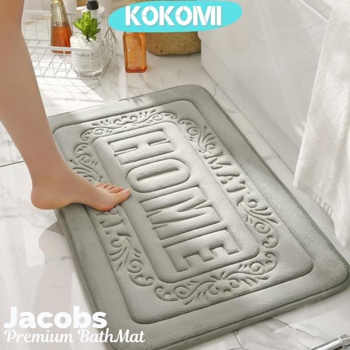 

TERSEDIA KOKOMI JACOBS PREMIUM KESET MEMORY FOAM KESET KAMAR MANDI TEBAL ANTISLIP BATHROOM MAT MEMORY FOAM KESET KAKI