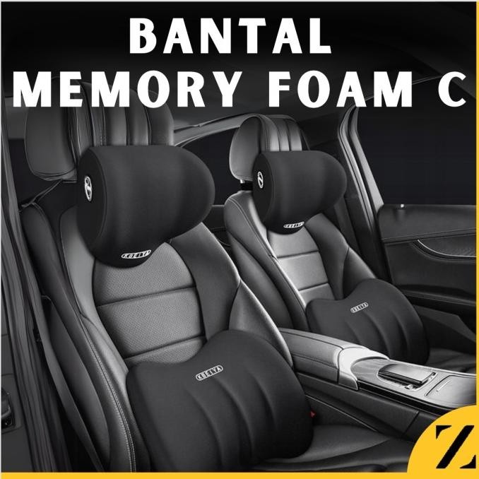 

TERSEDIA BANTAL LEHER MOBIL HEADREST BACKREST PENYANGGA KURSI MOBIL MEMORY FOAM