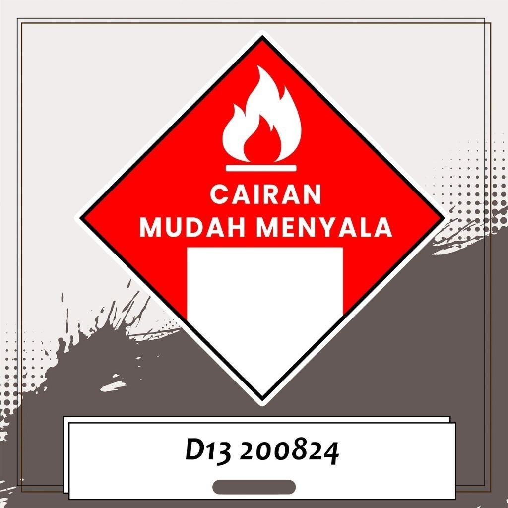 

Stiker Simbol Label K3 Limbah B3 Hazmat Cairan Mudah Menyala multi Sticker