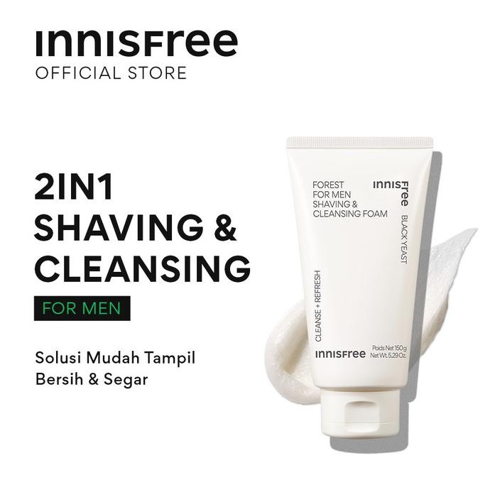 

TERSEDIA INNISFREE FOREST FOR MEN SHAVING AND CLEANSING FOAM 150ML