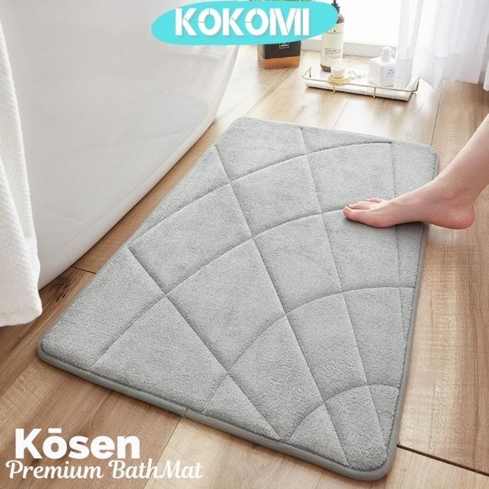 

TERSEDIA KOKOMI KOSEN PREMIUM KESET MEMORY FOAM KESET KAMAR MANDI TEBAL ANTISLI