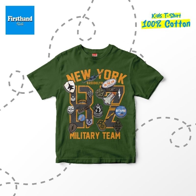 Kaos New York Military Baju Anak Army Original