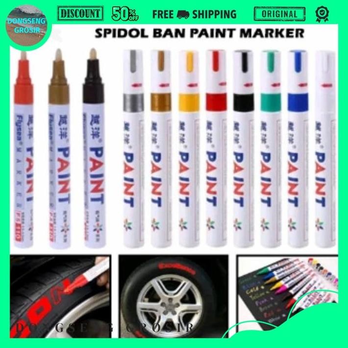 

SPIDOL MULTI FUNGSI PAINT MARKER PEN CAT PULPEN WARNA MOBIL MOTOR DONSENG GROSIR TERMURAH !!