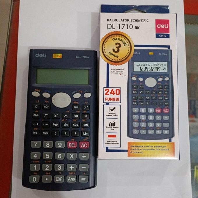 

NEW Kalkulator / Calculator Scientific DL 1710 BK Deli
