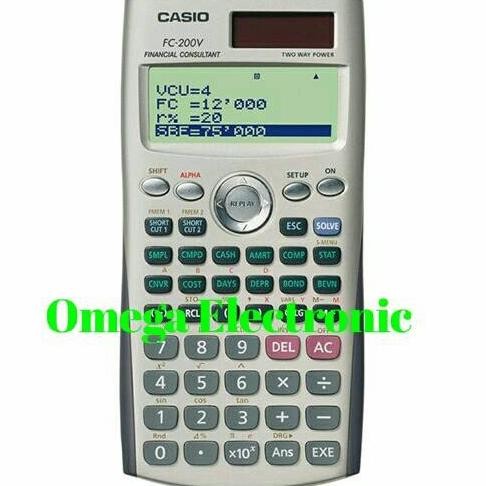 

TERMURAH - Casio FC-200V Financial Calculator Kalkulator Keuangan FC 200V