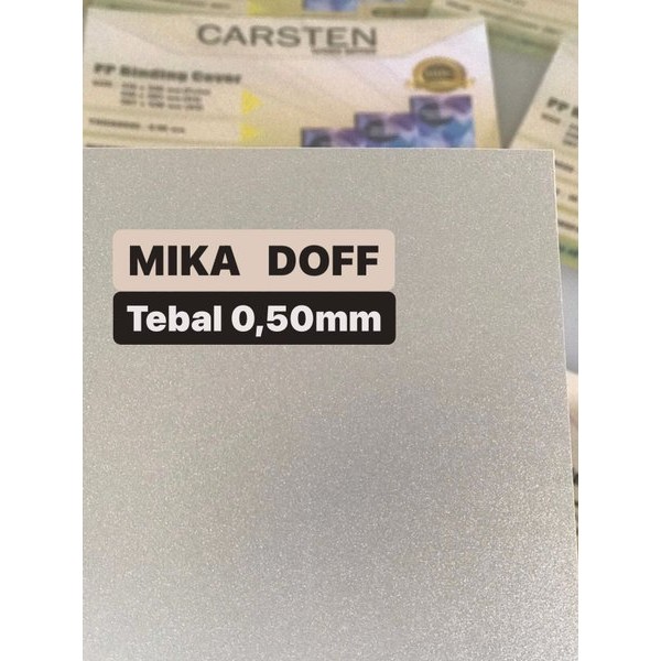 

Terlaris Cover Mika Jilid Doff Atau Pp Pasir 0.50 Mm A4 Isi 50 Lembar New