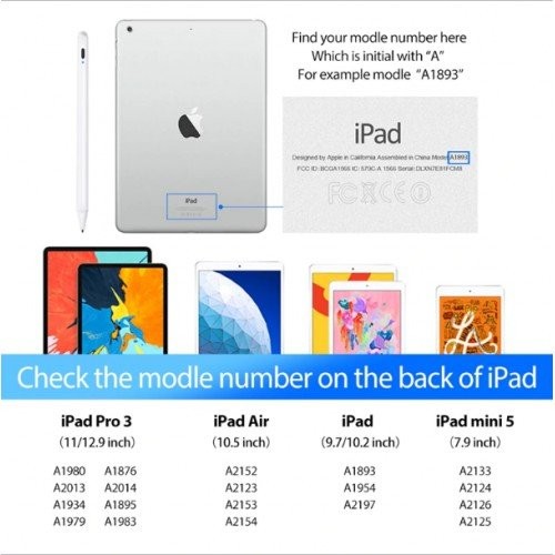 

Terlaris Sty-011 Apple Pencil Stylus Pens Palm Rejection Fine Point Ios New Ipad 2018 2019 2020 Easy