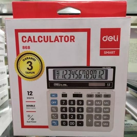 

NEW Kalkulator/ Calculator 12 Digits Deli DL-868