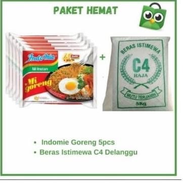 

DISKON PAKET INDOMIE GORENG + BERAS 5 KG KODE 411