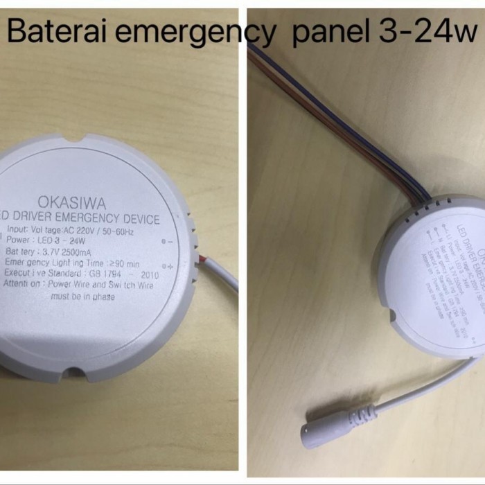 PROMO Batery Emergency Downlight Panel Led 3W s/d 24W Led Driver Emergency