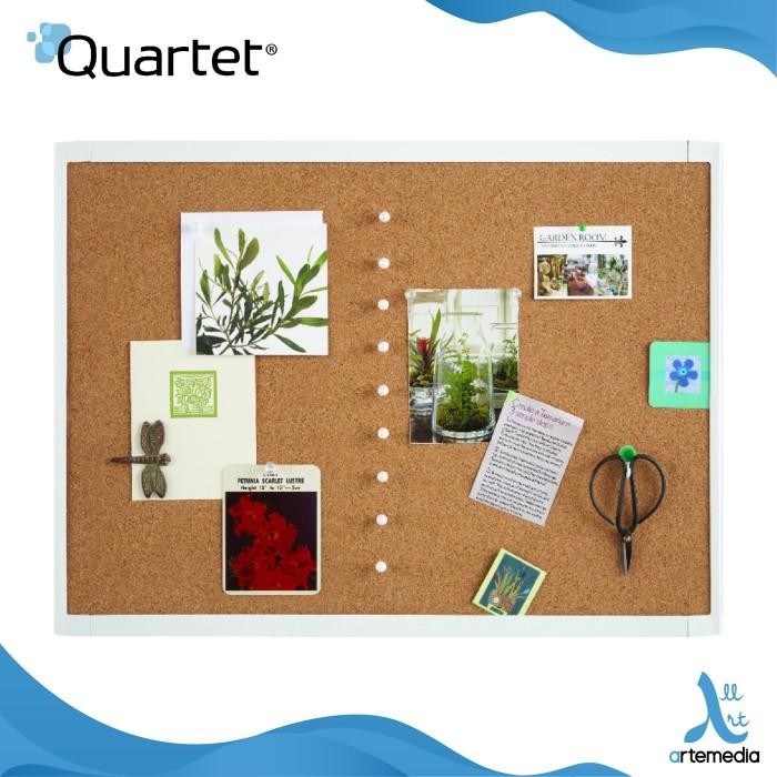

Quartet Buletin Board - Papan Oak Cork Whiteframe 43Cmx58,5Cm