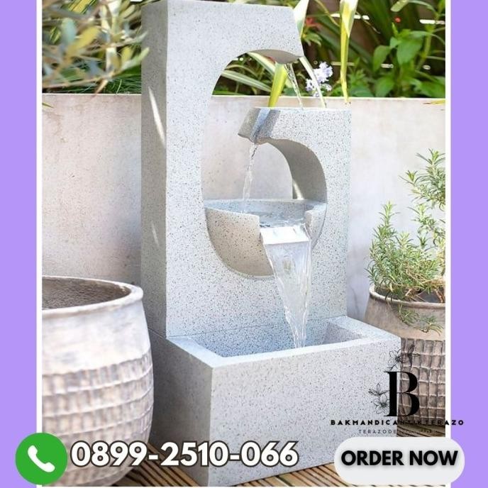 Spesial Air Mancur Teraso| Air Mancur Taman| Air Mancur Hias Putih Teraso Glossy