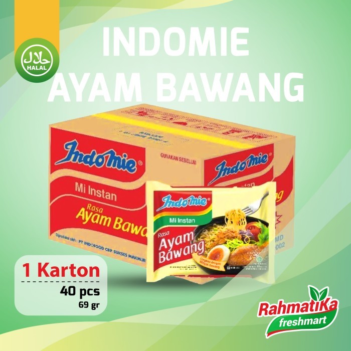 

Indomie Rasa Ayam Bawang 1 Dus Isi 40 Pcs 69G TERJAMIN