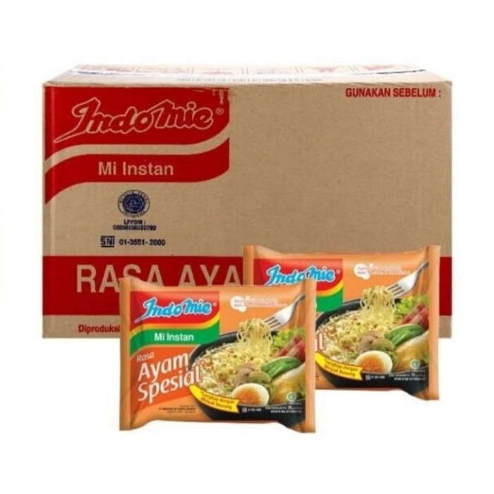 

Indomie Rasa Ayam Spesial (isi 40 bks / dus) TERUJI