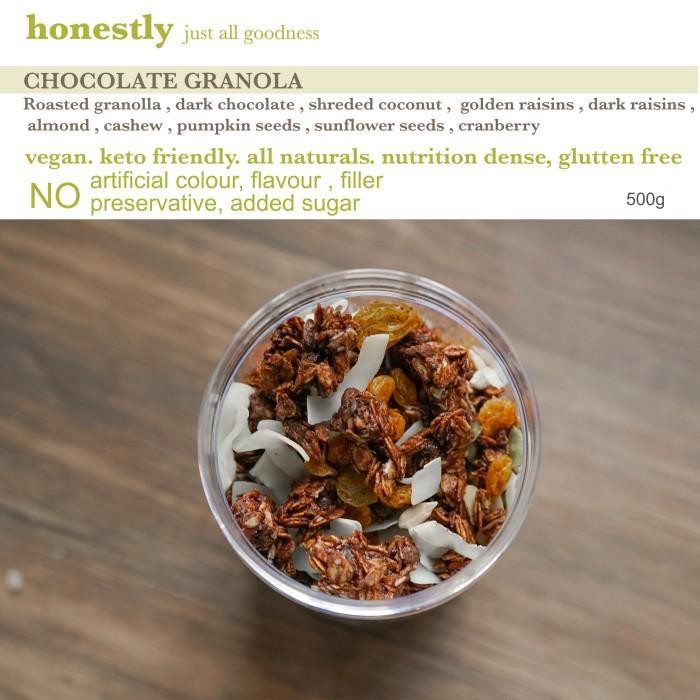 

Granola Chocolate , Cokelat , Super Food , Seeds, Oat, Keto Diet