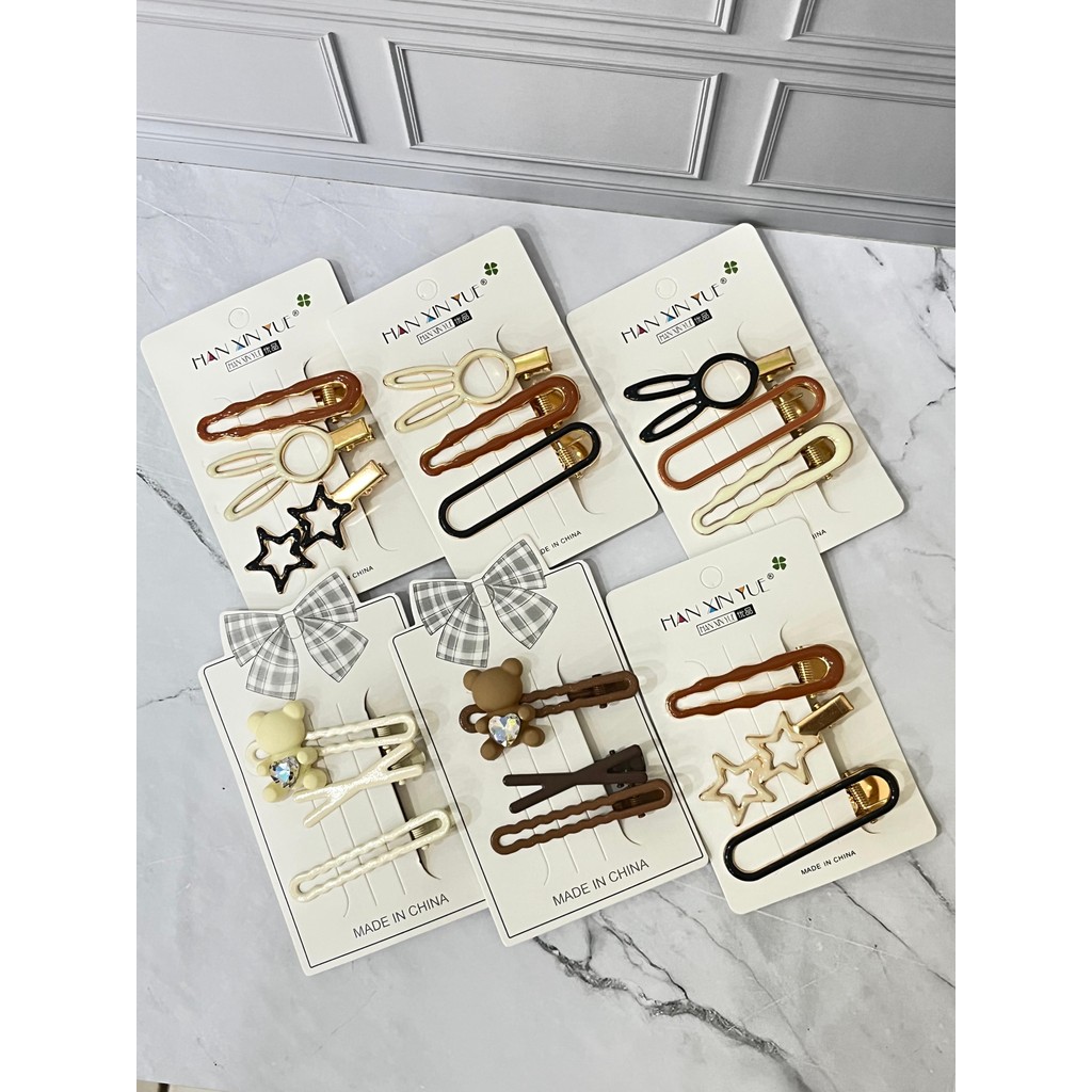 Jepit Rambut Korea Anak / Jepit Rambut Anak Lucu Motif Boneka / Jepit Rambut Lucu 3pcs