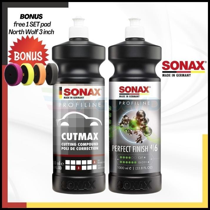 

Paket - Correction Package Sonax Cut Max 1L + Sonax Perfect Finish 1L