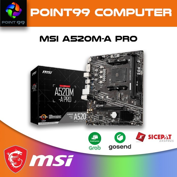 BISA GOSEND! MOTHERBOARD MSI A520M-A PRO A520M