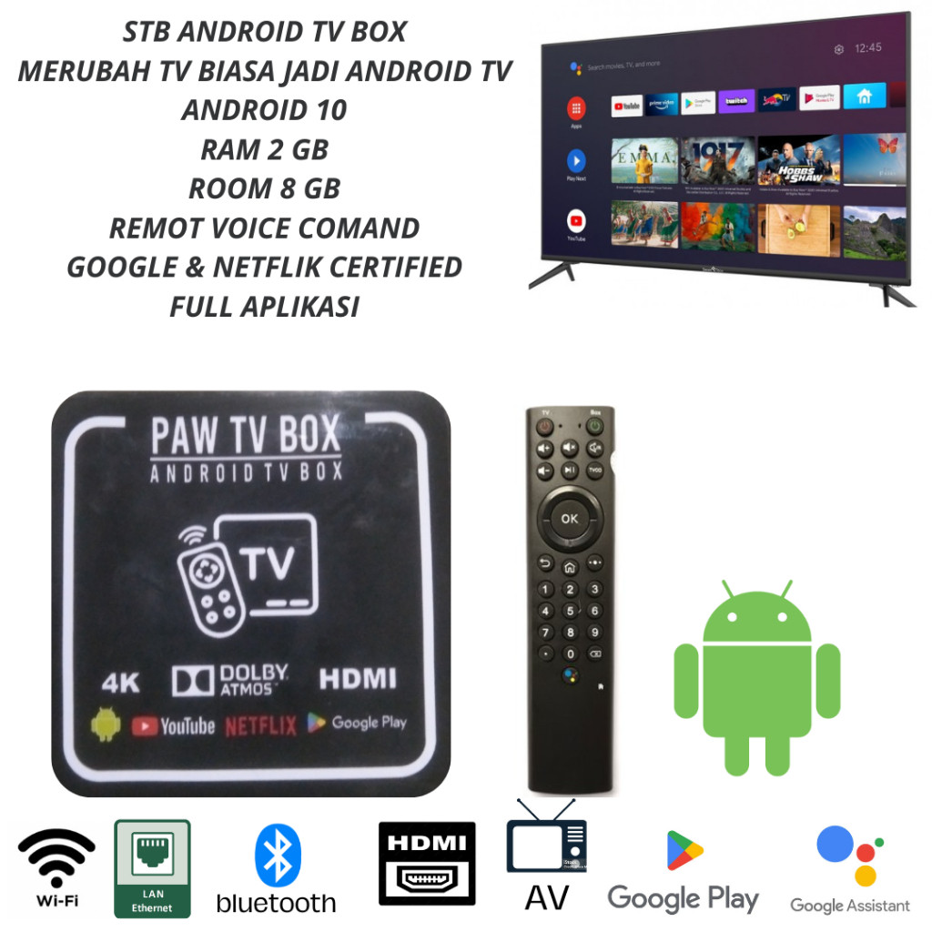 android tv box v,5 android 10