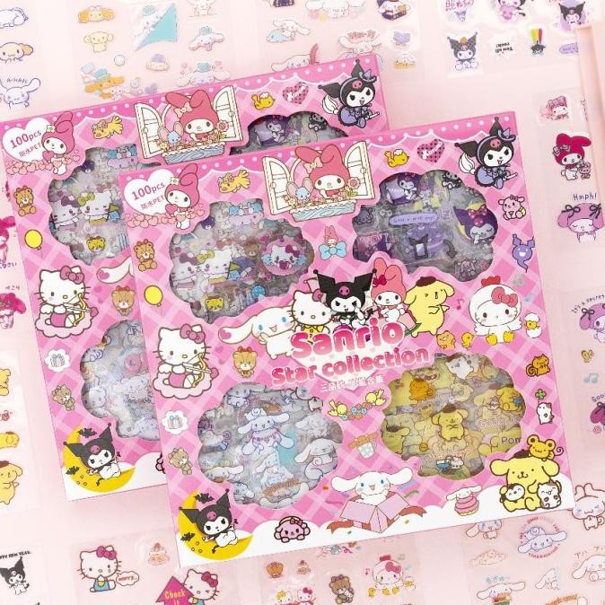 

pui Sticker 100pcs Lucu Sanrio Waterproof Stiker
