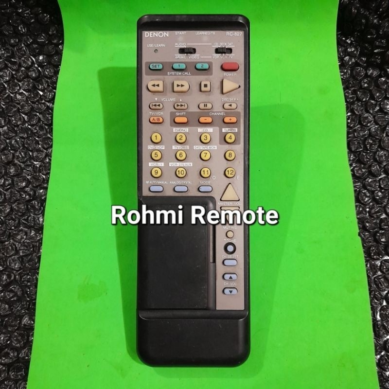 REMOTE REMOT AUDIO AV AMPLIFIER DENON RC-827 ORIGINAL ASLI