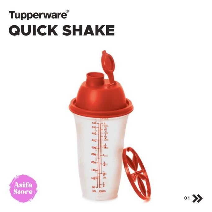 Bayar Tempo Tupperware Quick Shake - Botol num Shaker Portabel + Blender