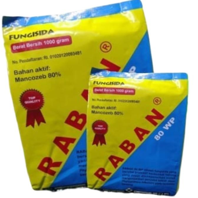 Raban 80Wp 1Kg Raban 80 Wp Isi 1Kg /Fungisida Kontak/Mankozeb Mancozeb
