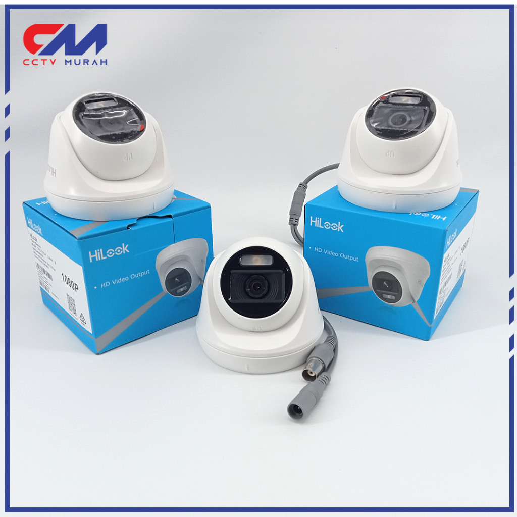 Kamera CCTV Hilook Indoor Analog 2mp, Full HD 1080, ColorvuCCTV Hilook Colorvu Berwarna Siang &
