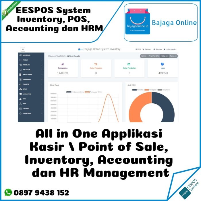Source Code Inventory All in One Inventory, Akuntansi POS & HRM
