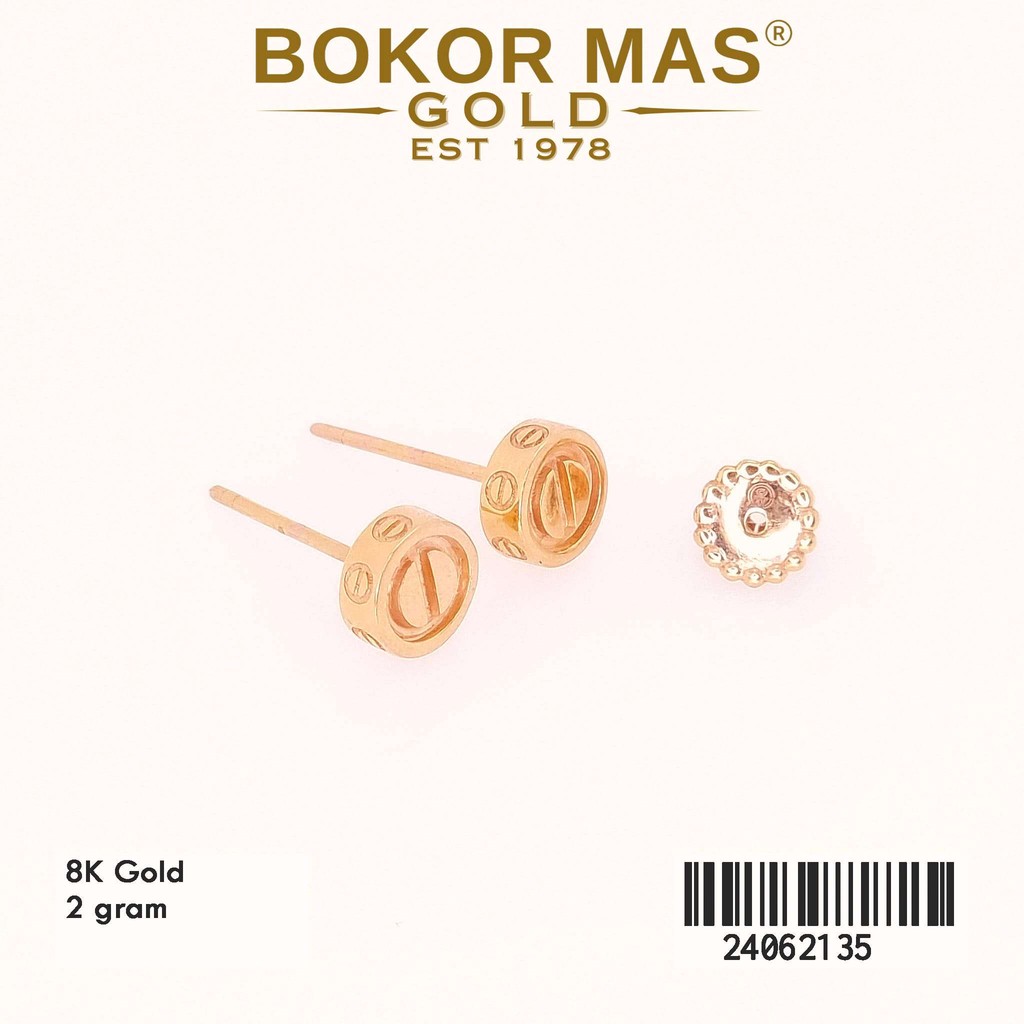 Giwang Tusuk Variasi Emas 375 8K 24062135 - BokorMas Gold