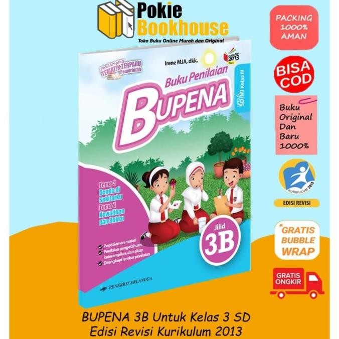 

BEST SELLER ORIGINAL BUPENA 3B KELAS 3 K13N ERLANGGA IRENE DKK