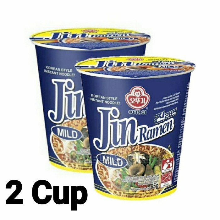 

Bundling 2 Pc Ottogi Jin Ld Cup Ramen E Uah Ramyun Ala Orea