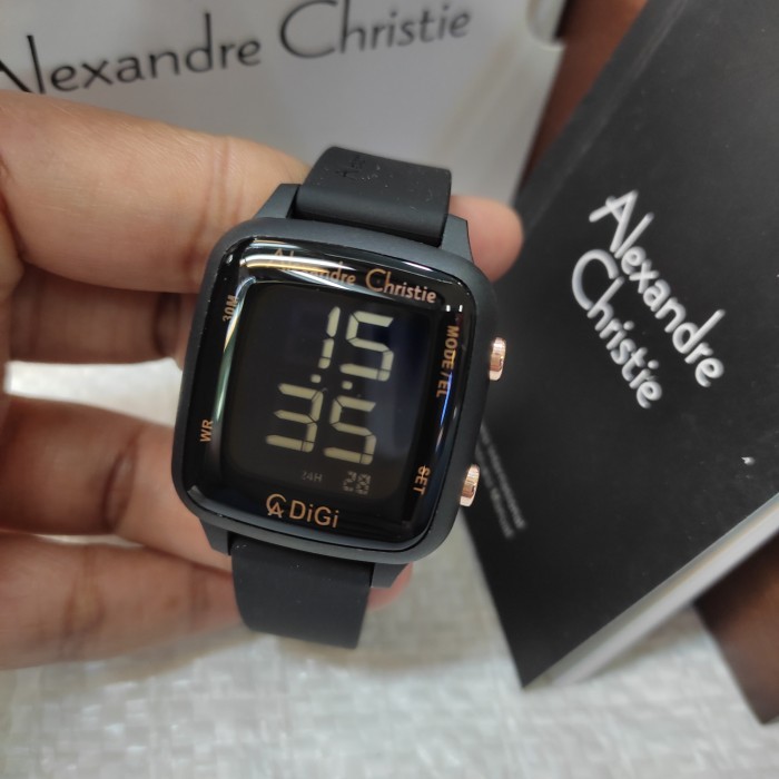 Jam Wanita Digital Alexandre Christie Ac 9369 Lh Steel Stain Termurah